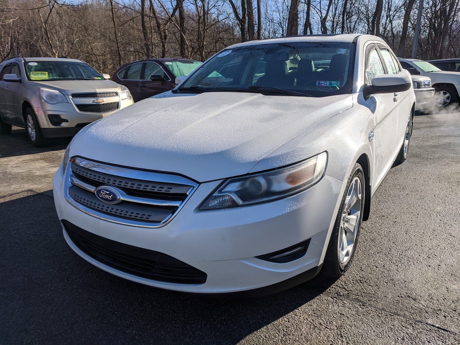 Pre-Owned 2012 Ford Taurus SEL in White Platinum Metallic Tri-Coat