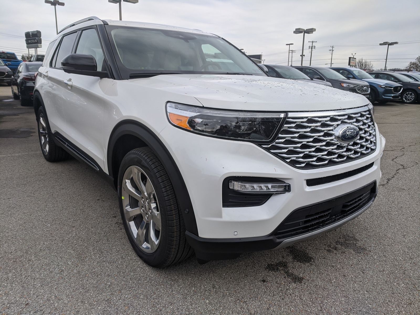 New 2020 Ford Explorer Platinum in Star White Metallic Tri-Coat ...