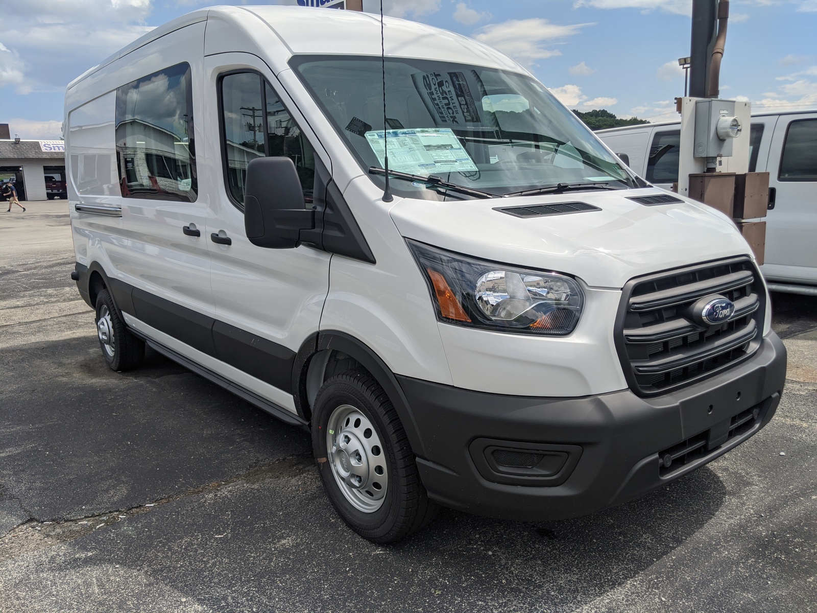 New 2020 Ford Transit Cargo Van T350 in Oxford White | Greensburg, PA ...