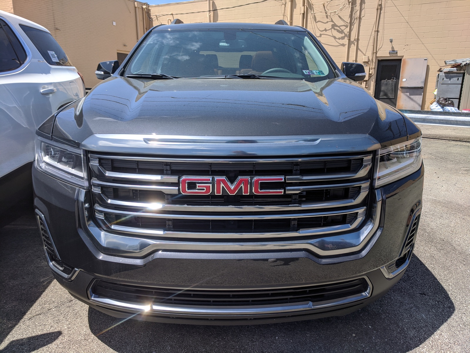 New 2020 GMC Acadia AT4 in CARBON BLACK METALLIC | Greensburg, PA | #G02486