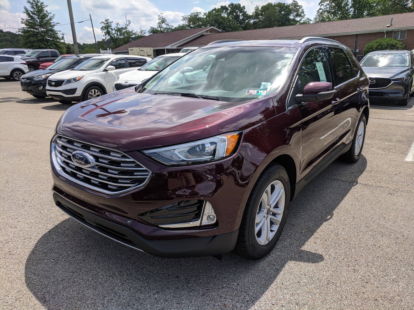 New 2020 Ford Edge SEL in Burgundy Velvet Metallic Tinted Clearcoat