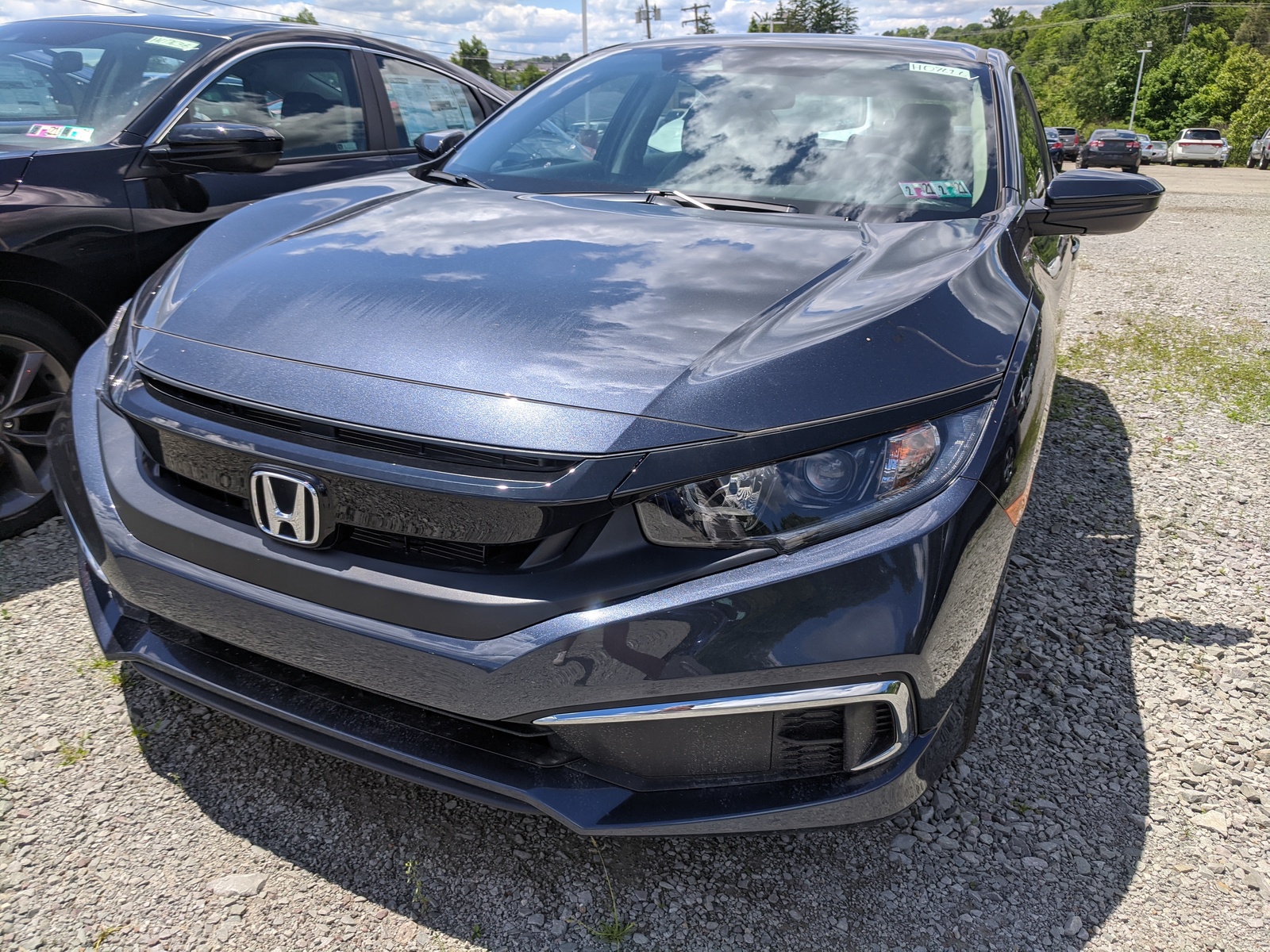 New 2020 Honda Civic Sedan LX in Cosmic Blue Metallic | Greensburg, PA ...