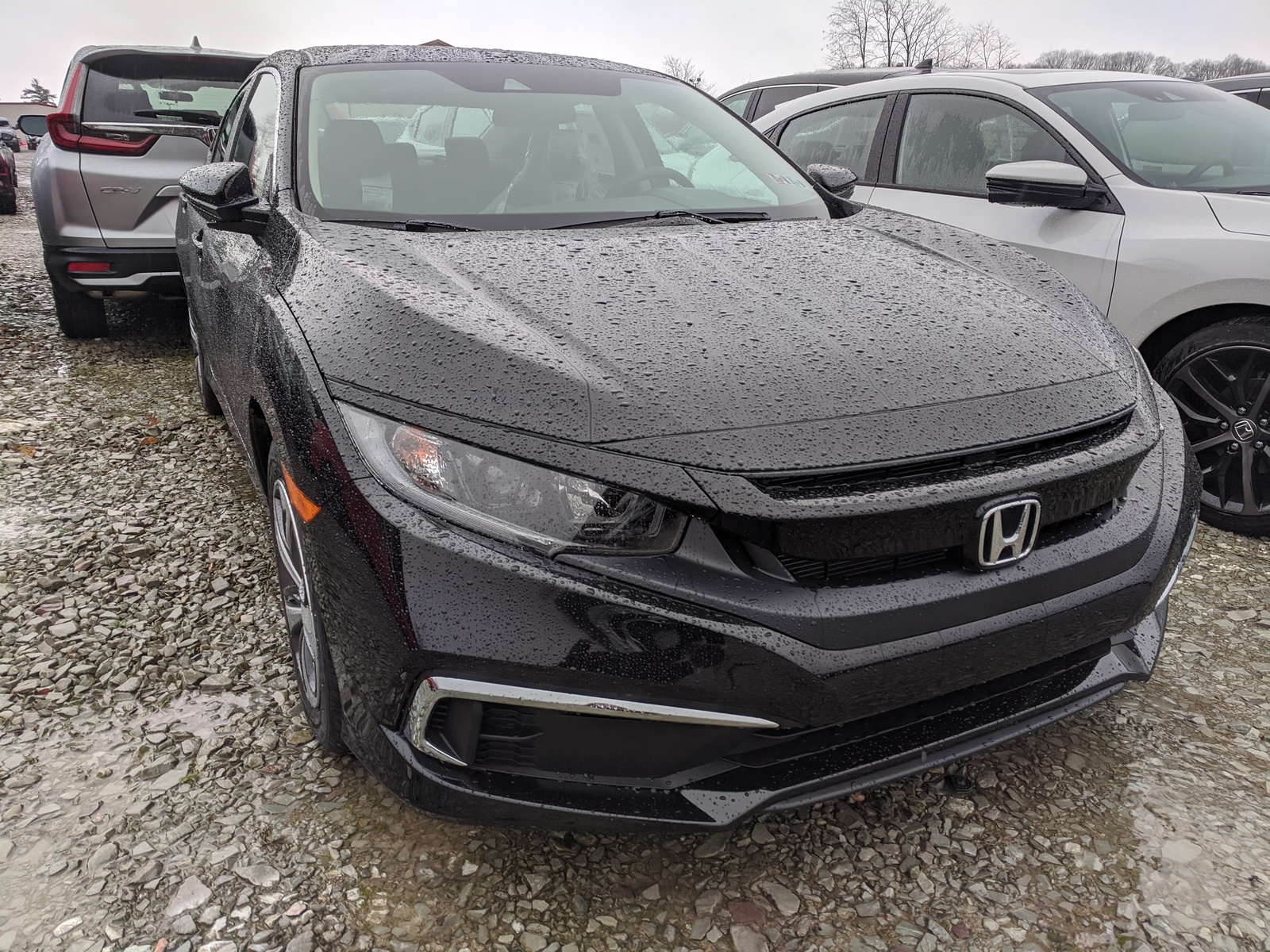 New 2020 Honda Civic Sedan Lx In Crystal Black Pearl 