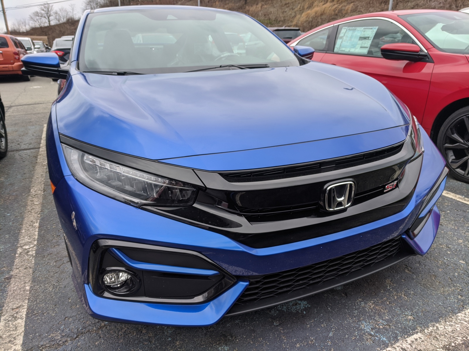 New 2020 Honda Civic Si Coupe in Aegean Blue Metallic Greensburg, PA