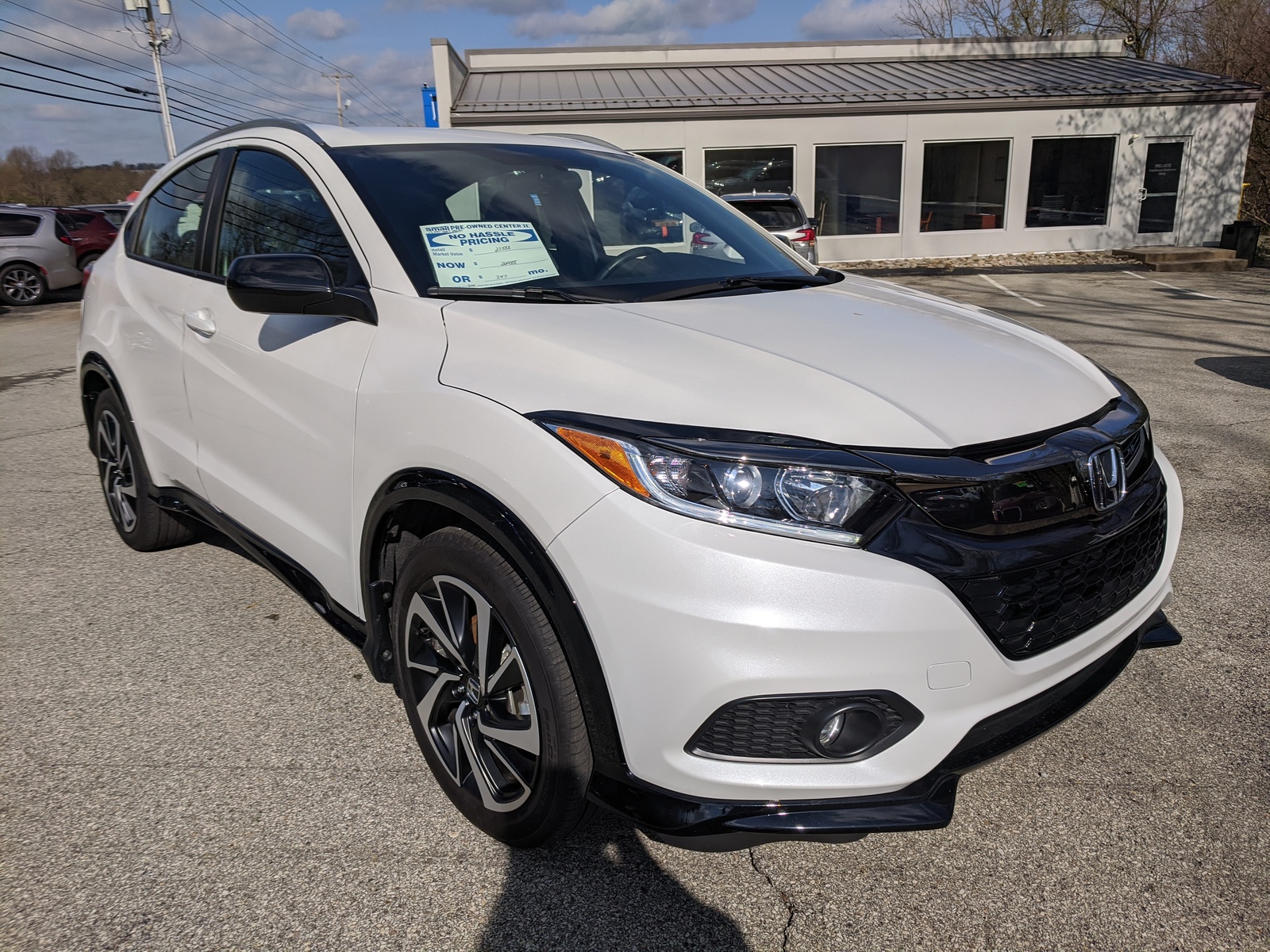 PreOwned 2019 Honda HRV Sport in Platinum White Pearl Greensburg