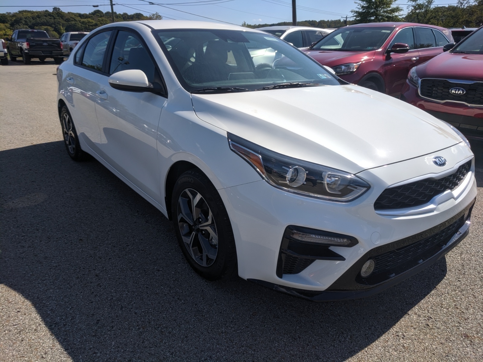 New 2020 Kia Forte LXS in Clear White | Greensburg, PA | #K04086