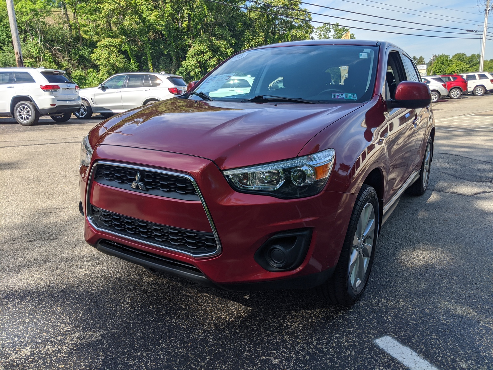 Pre-Owned 2015 Mitsubishi Outlander Sport ES in Rally Red Metallic ...