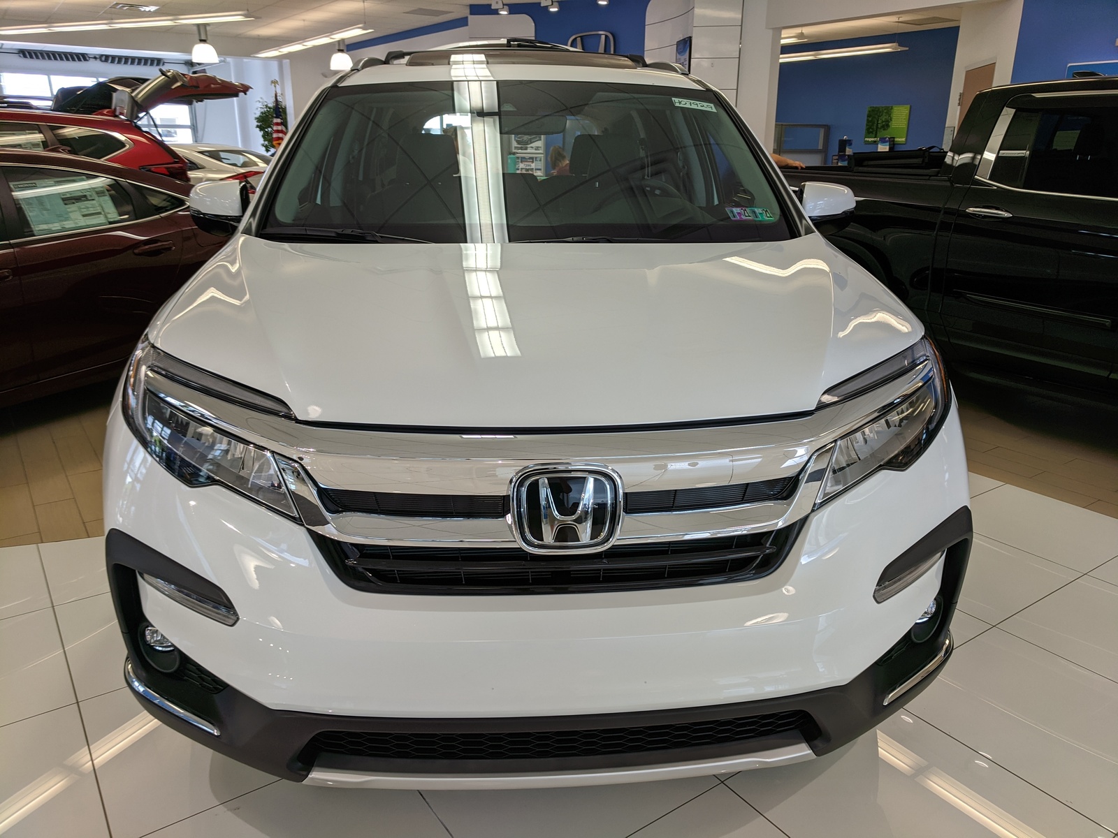 New 2021 Honda Pilot Touring 8-Passenger in Platinum White ...