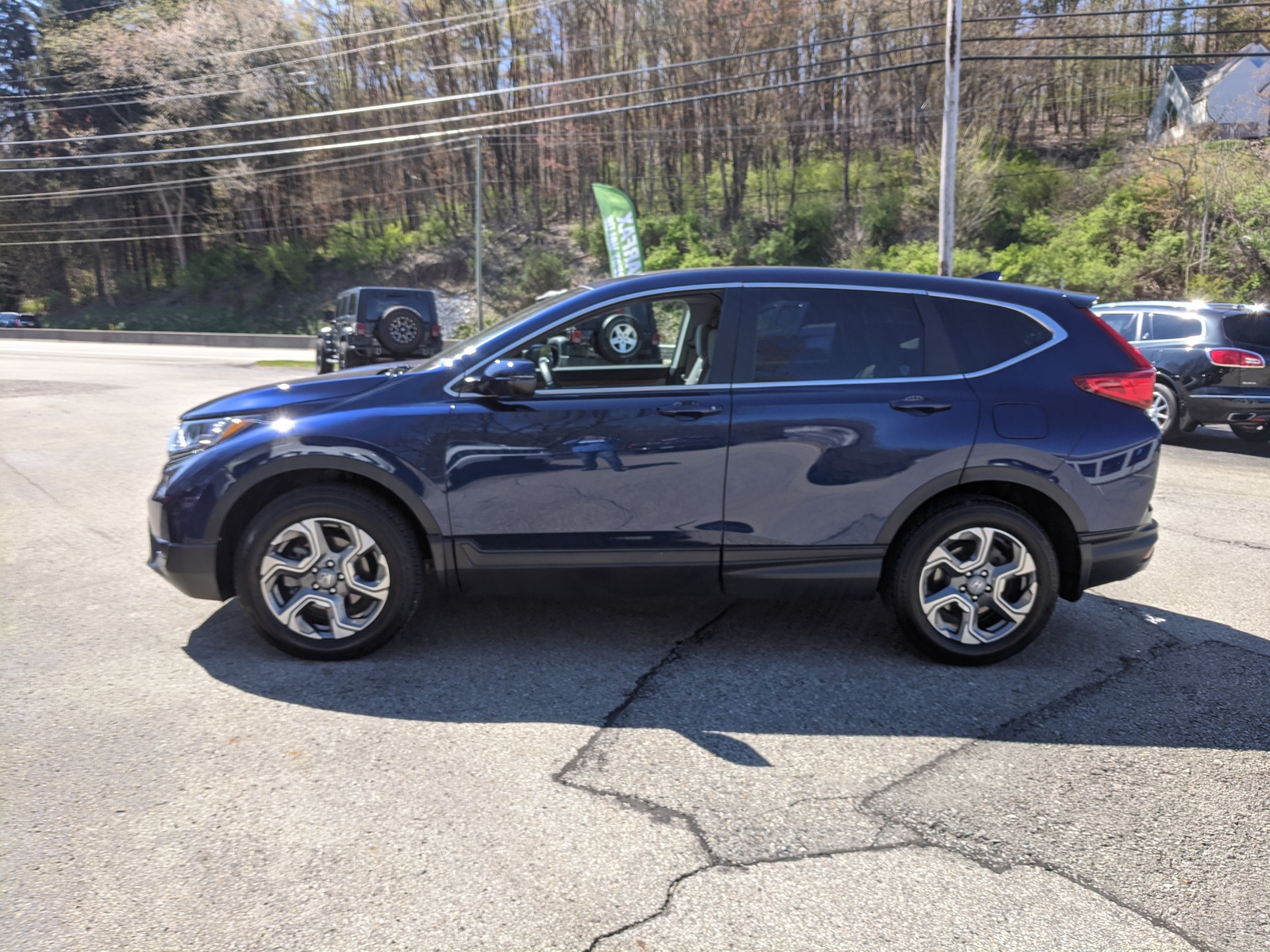 Certified Pre-Owned 2019 Honda CR-V EX in Obsidian Blue Pearl