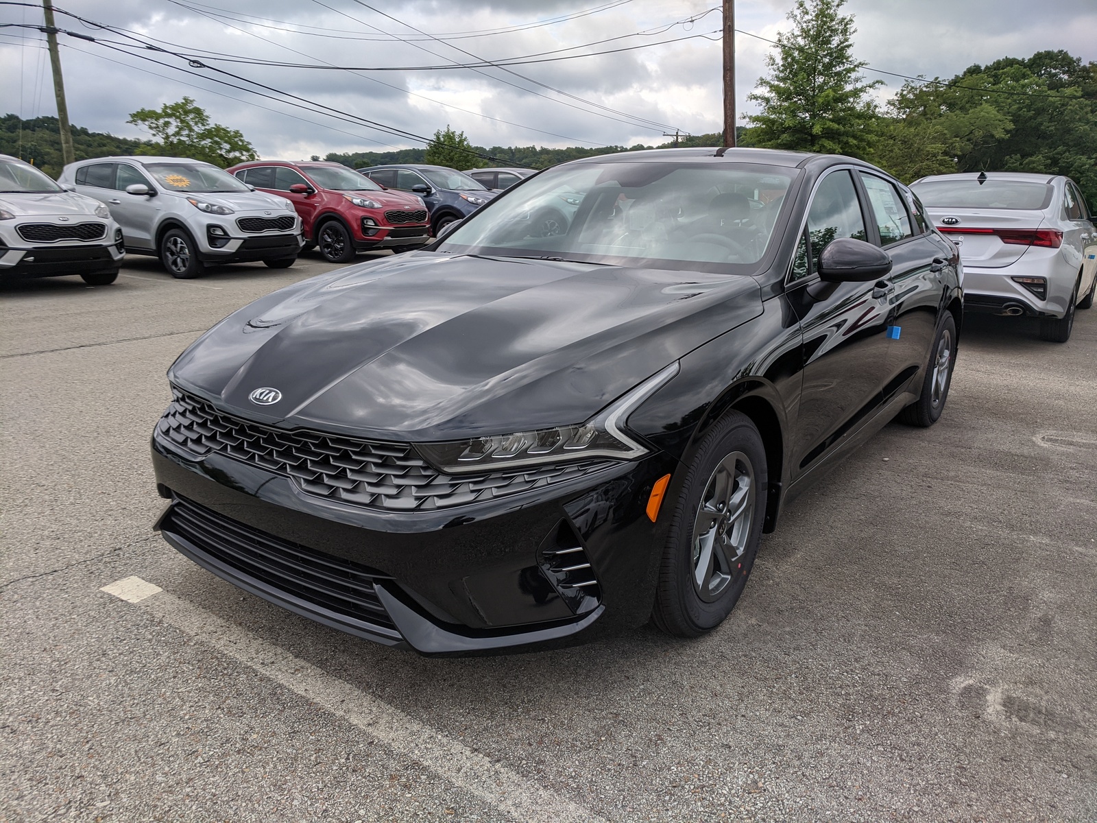 New 2021 Kia K5 LXS in Ebony Black | Greensburg, PA | #K04180