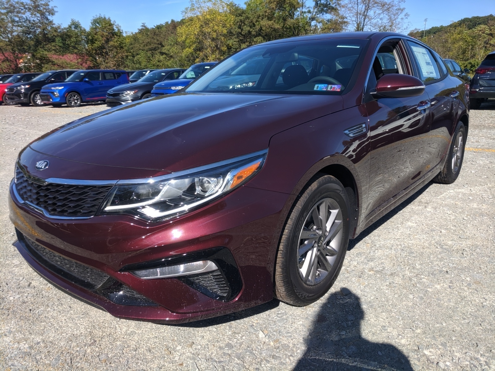 New 2020 Kia Optima LX in Sangria | Greensburg, PA | #K03635