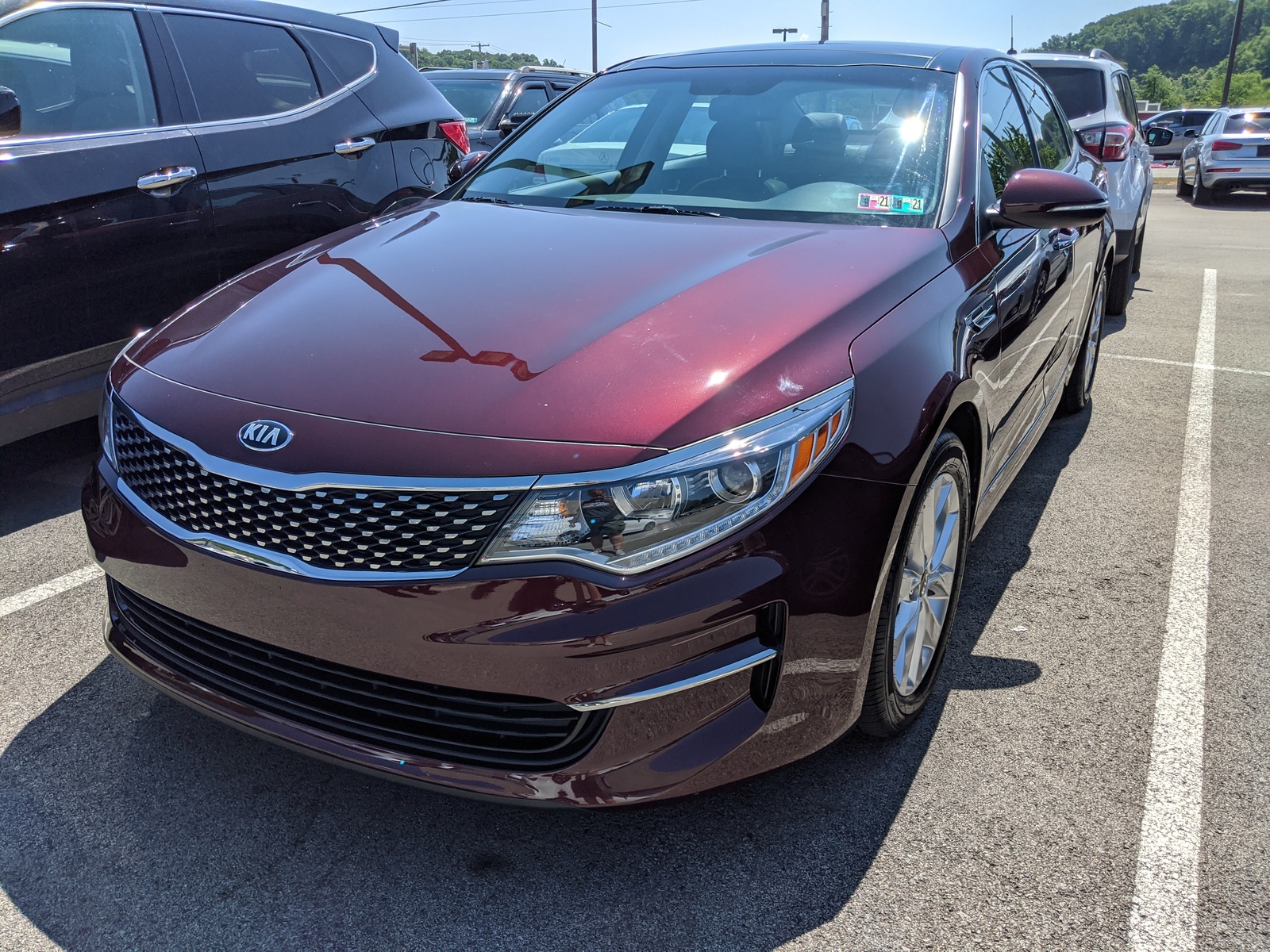 Certified Pre-Owned 2018 Kia Optima EX in Sangria | Greensburg, PA | # ...