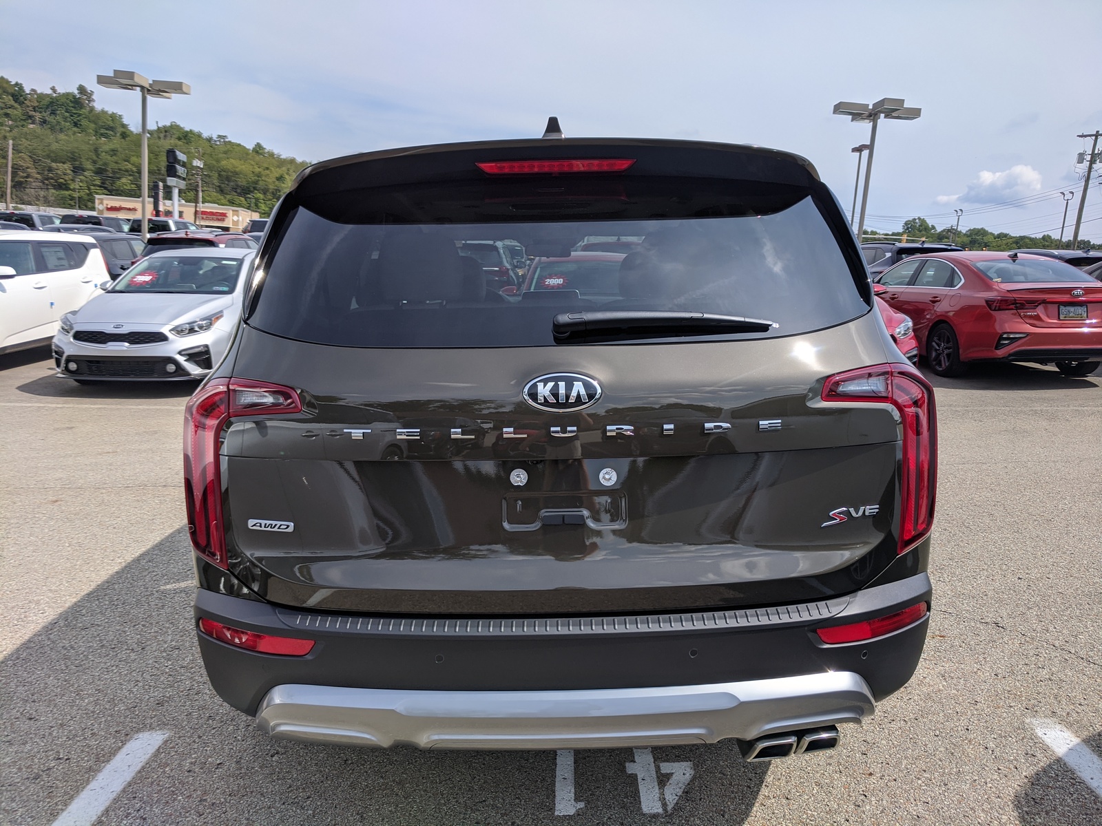 New 2021 Kia Telluride S in Dark Moss | Greensburg, PA | #K04175