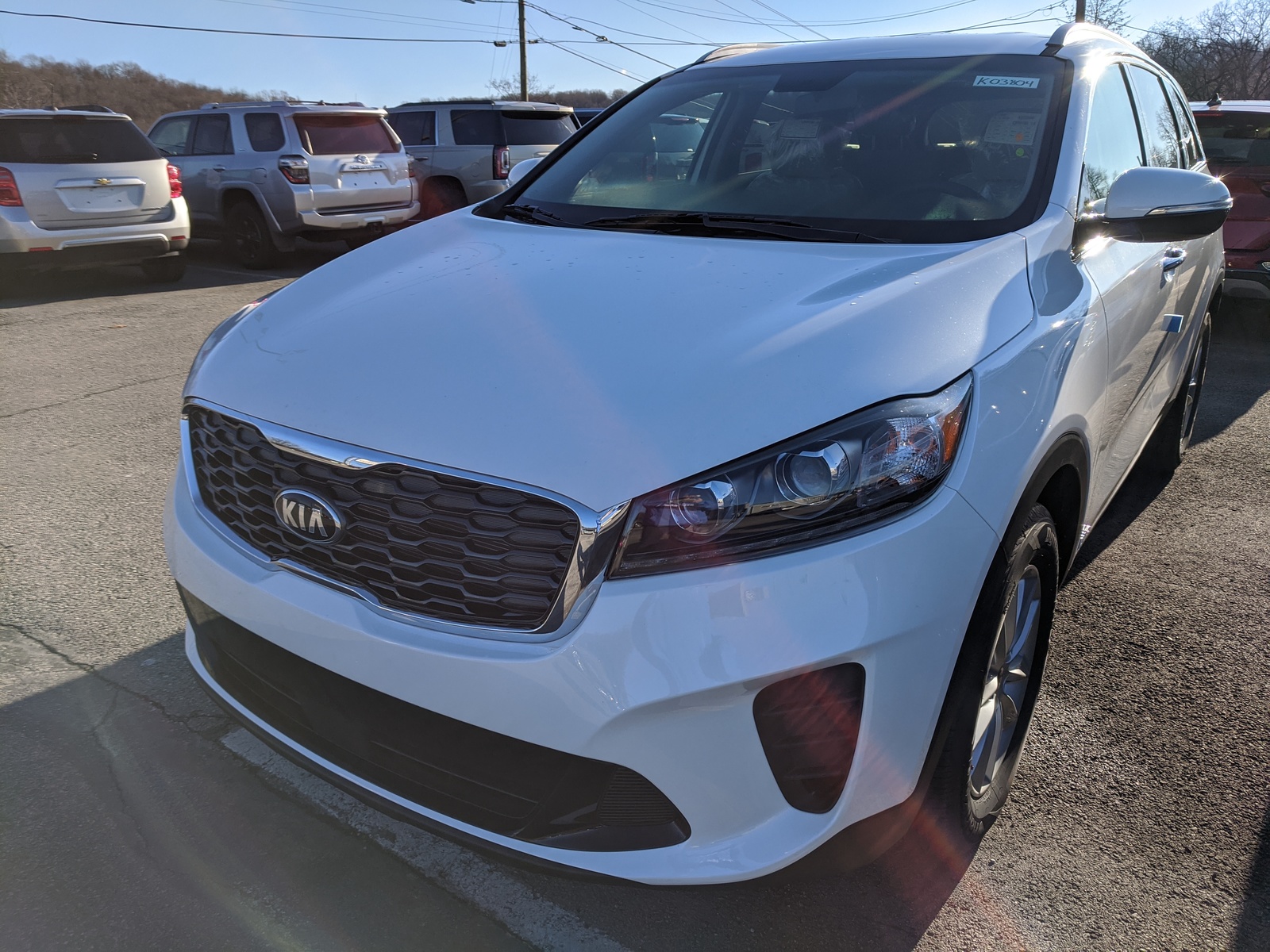 New 2020 Kia Sorento LX in Snow White Pearl Greensburg PA K04096