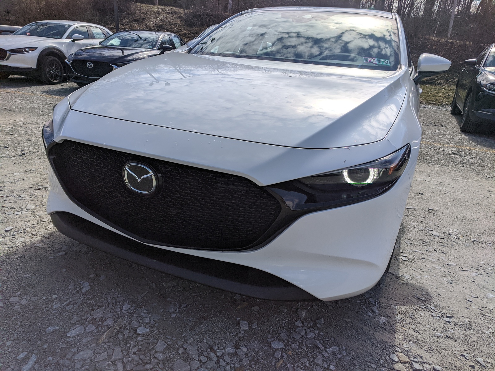 New 2020 Mazda Mazda3 Hatchback w/Premium Pkg in SNOWFLAKE WHITE PEARL ...