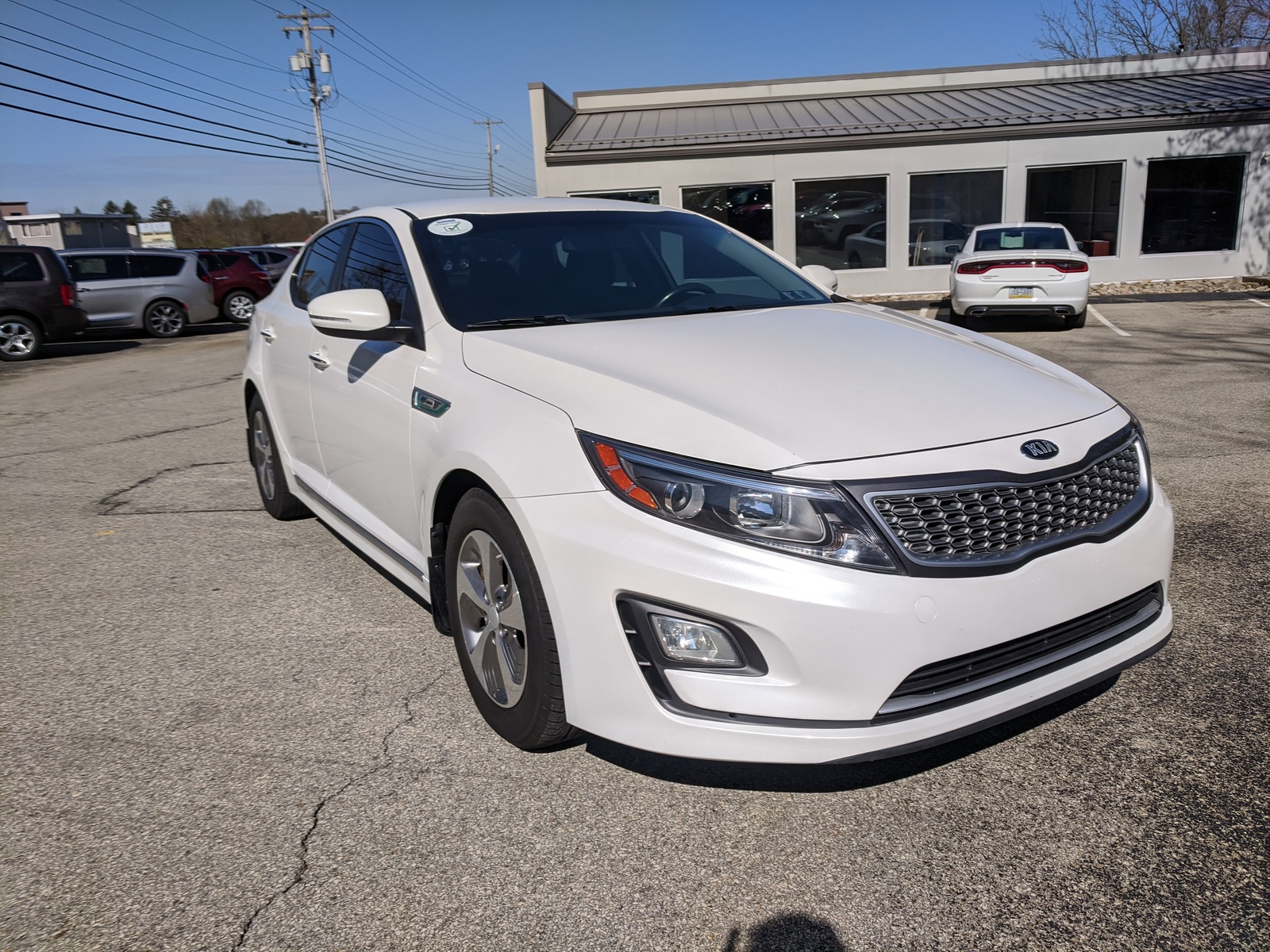 Pre-Owned 2015 Kia Optima Hybrid in Snow White Pearl | Greensburg, PA ...