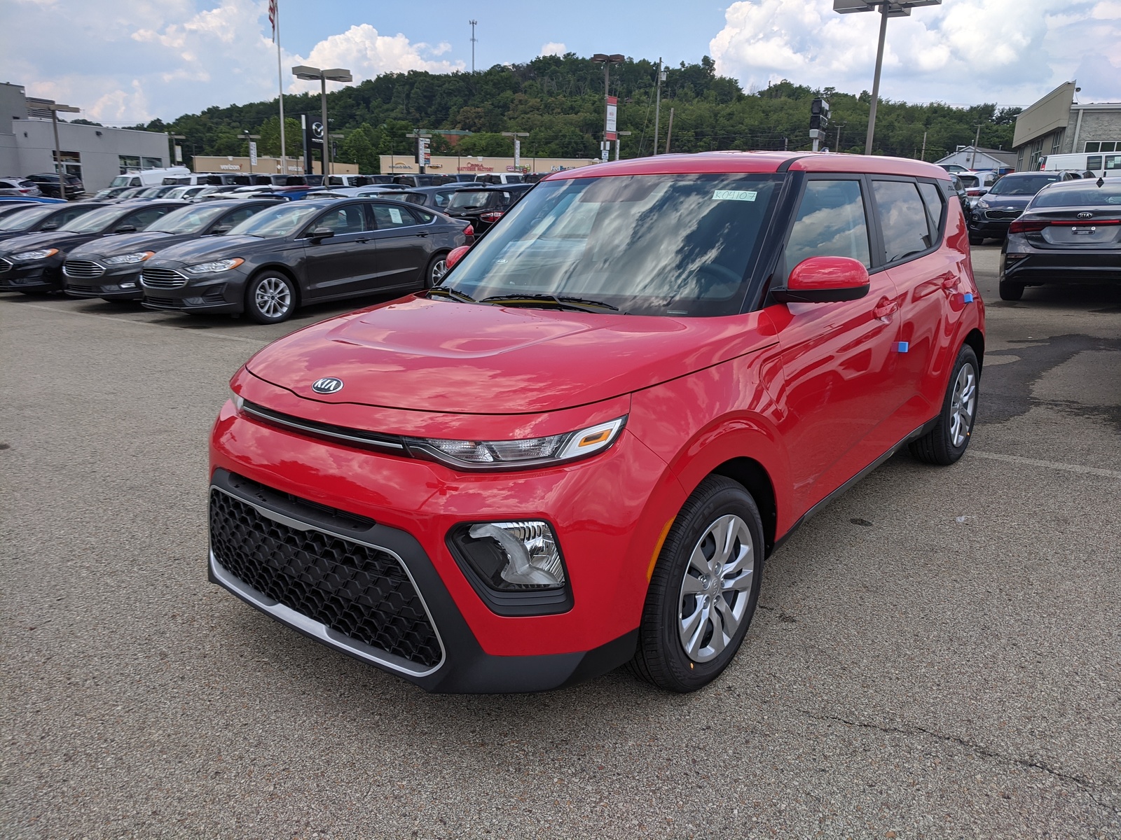 New 2021 Kia Soul LX in AJR/Red | Greensburg, PA | #K04107